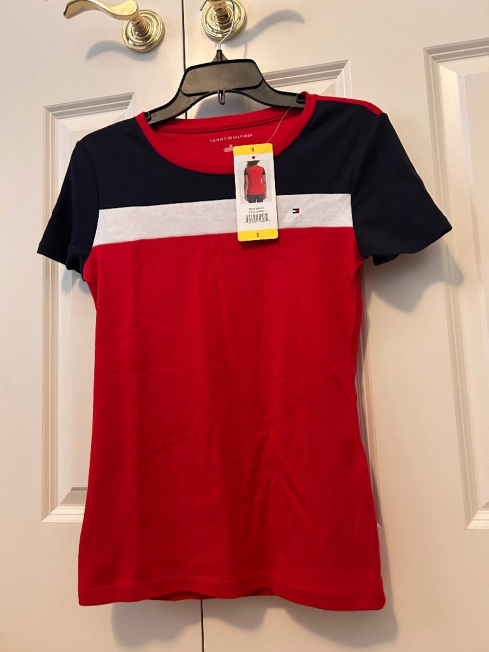 Tommy Hilfiger Red White and Blue T-shirt NWT Women's Small
